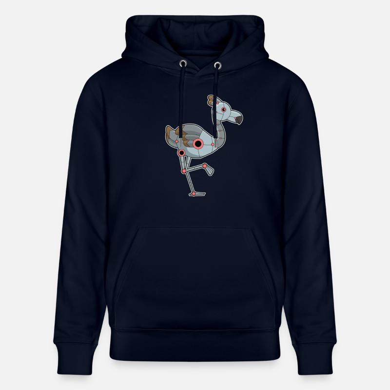 Flamingo comme robot - Sweat à capuche bio CRUISER Stanley/Stella Unisexe - marine