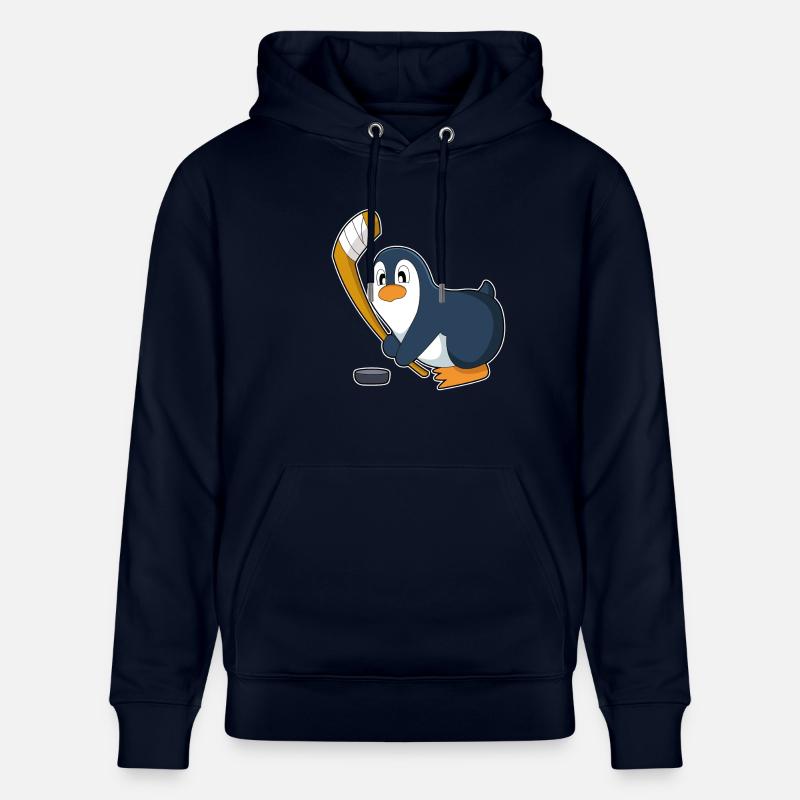 Pinguin Eishockey Eishockeyschläger - Stanley/Stella Unisex Bio-Hoodie CRUISER  - Navy