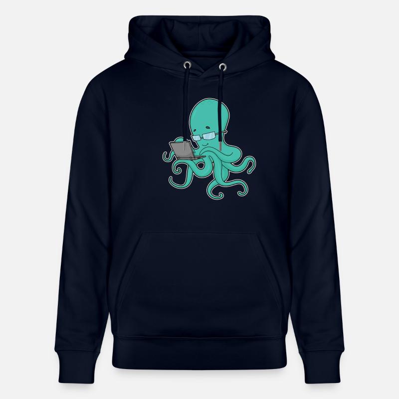 Ordinateur portable Octopus - Sweat à capuche bio CRUISER Stanley/Stella Unisexe - marine
