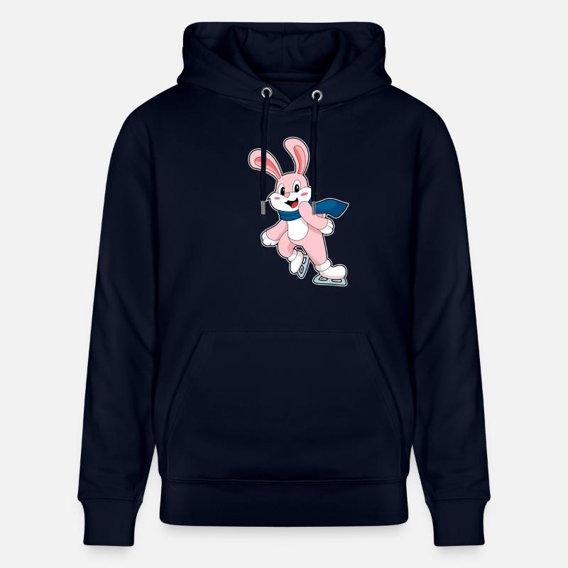Lapin patins à glace - Sweat à capuche bio CRUISER Stanley/Stella Unisexe - marine