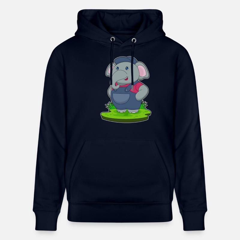 Artisan éléphant Blaumann - Sweat à capuche bio CRUISER Stanley/Stella Unisexe - marine
