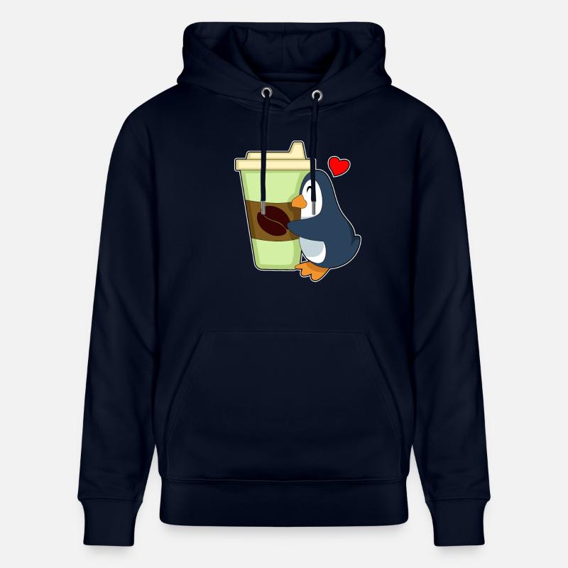 Penguin Coffee à emporter - Sweat à capuche bio CRUISER Stanley/Stella Unisexe - marine