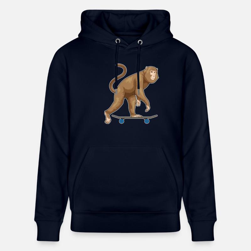Monkey Skater Skateboard - Sweat à capuche bio CRUISER Stanley/Stella Unisexe - marine