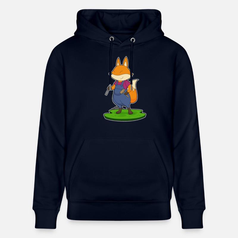 Ciseau marteau Fox Craftsman - Sweat à capuche bio CRUISER Stanley/Stella Unisexe - marine