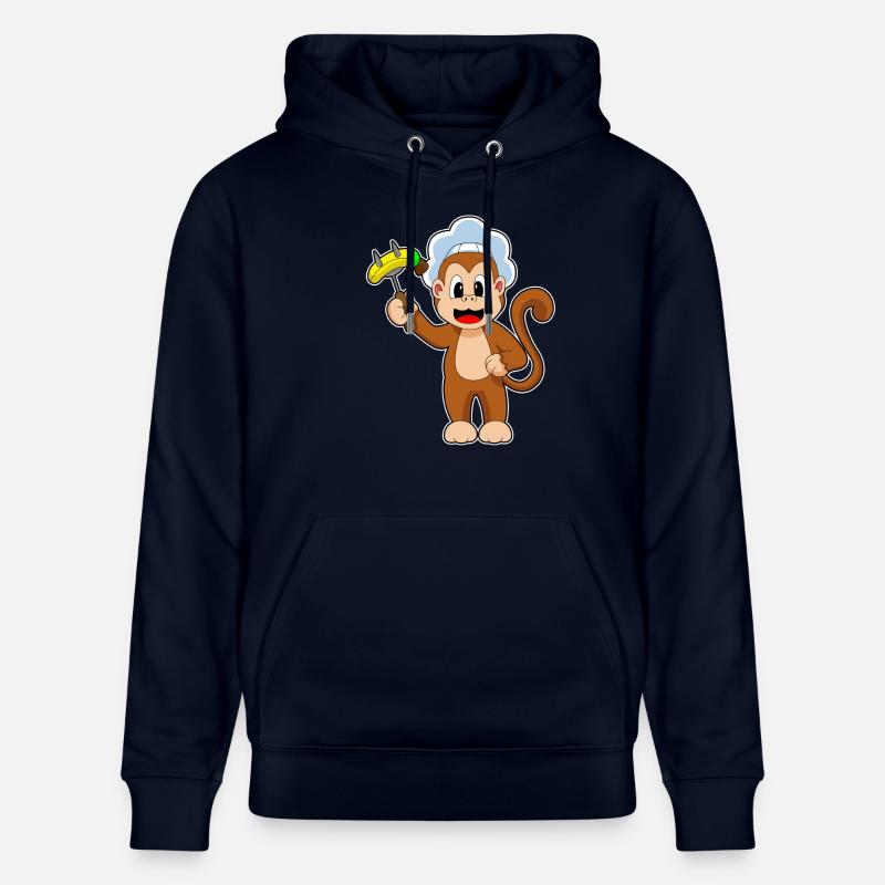 Monkey Cook Banane - Sweat à capuche bio CRUISER Stanley/Stella Unisexe - marine
