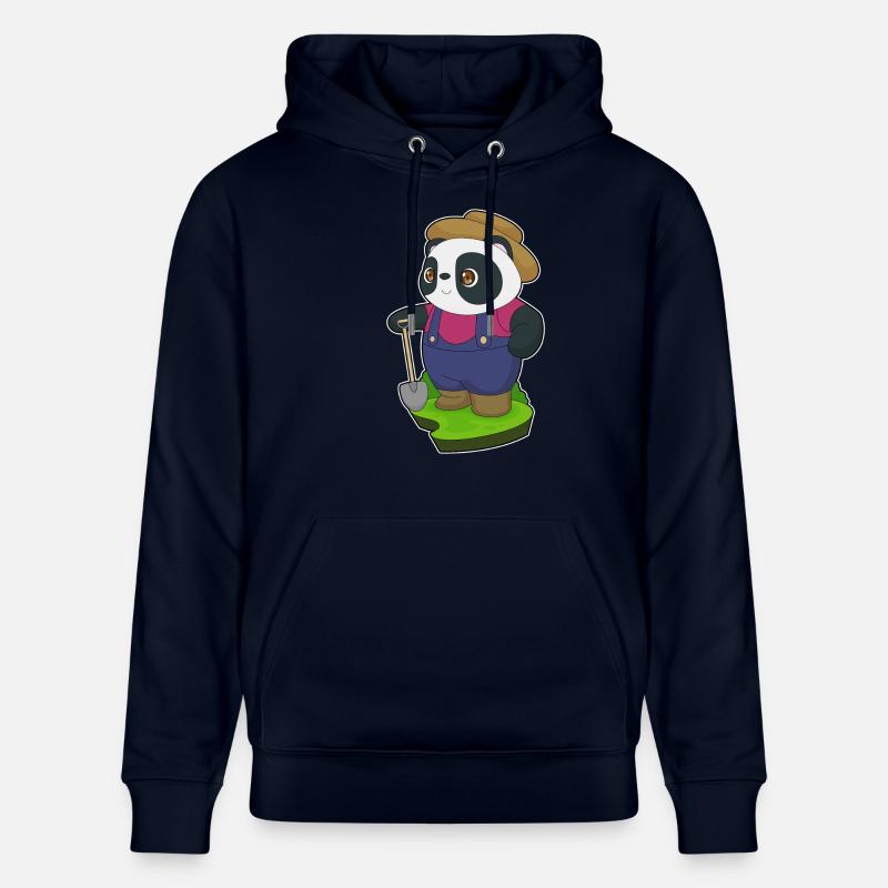 Pelle Panda Farmer - Sweat à capuche bio CRUISER Stanley/Stella Unisexe - marine