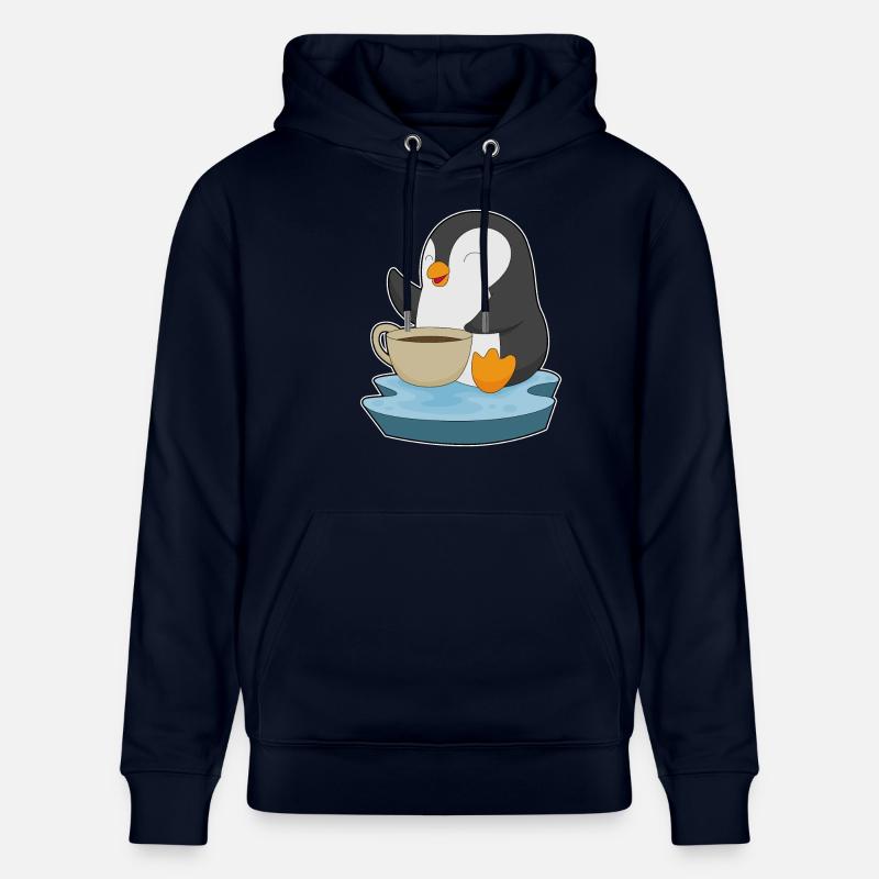 Tasse à café pingouin - Sweat à capuche bio CRUISER Stanley/Stella Unisexe - marine
