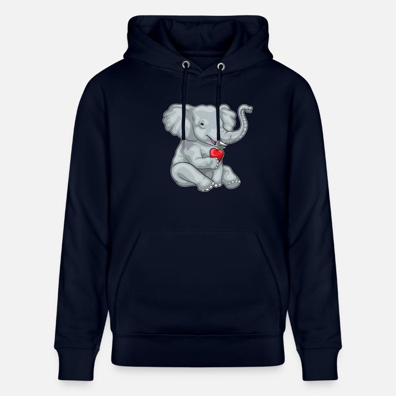 Éléphant Pomme Fruit - Sweat à capuche bio CRUISER Stanley/Stella Unisexe - marine