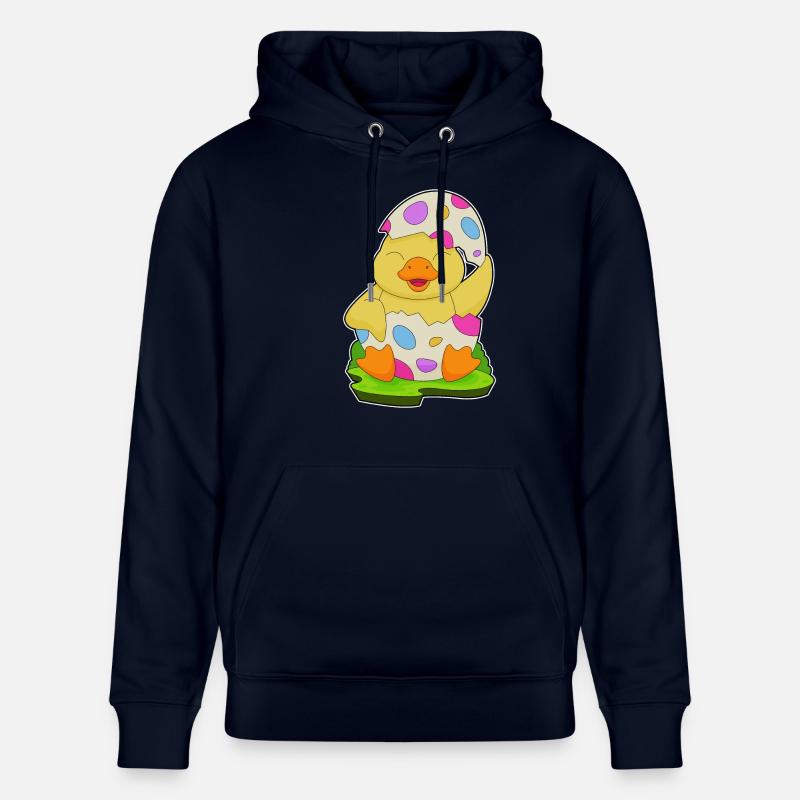 Duck Easter Easter Egg - Stanley/Stella CRUISER Unisex Organic Hoodie - navy