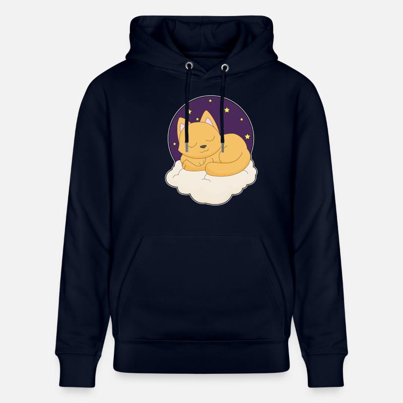 Nuages de chat étoiles - Sweat à capuche bio CRUISER Stanley/Stella Unisexe - marine