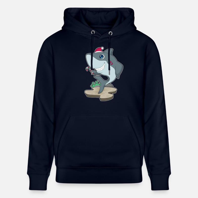 Requin Canne de Noël - Sweat à capuche bio CRUISER Stanley/Stella Unisexe - marine