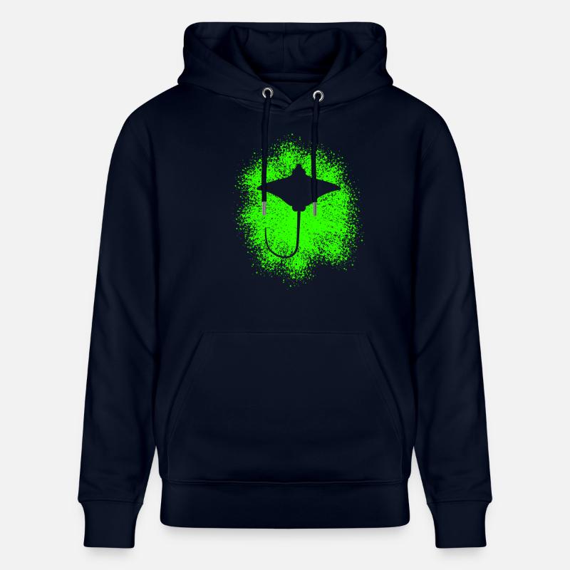 Ray – Flotteur élégant des mers - Sweat à capuche bio CRUISER Stanley/Stella Unisexe - marine