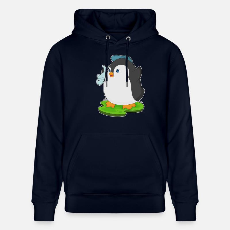 Poisson pingouin - Sweat à capuche bio CRUISER Stanley/Stella Unisexe - marine