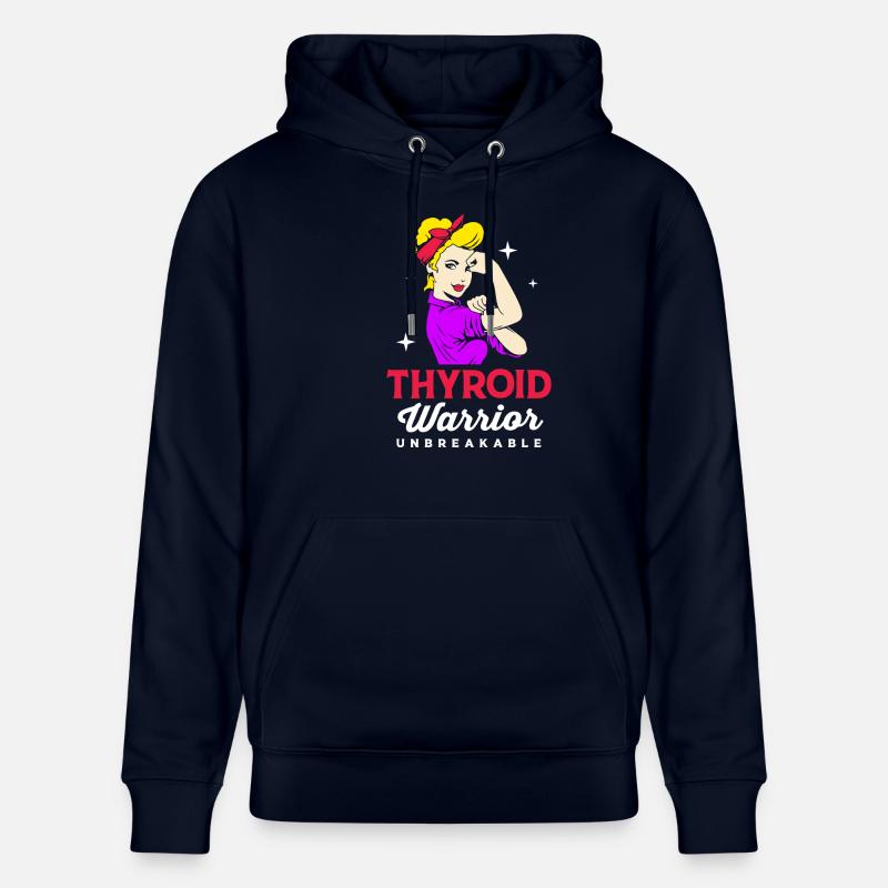 Cancer de la thyroïde - Sweat à capuche bio CRUISER Stanley/Stella Unisexe - marine