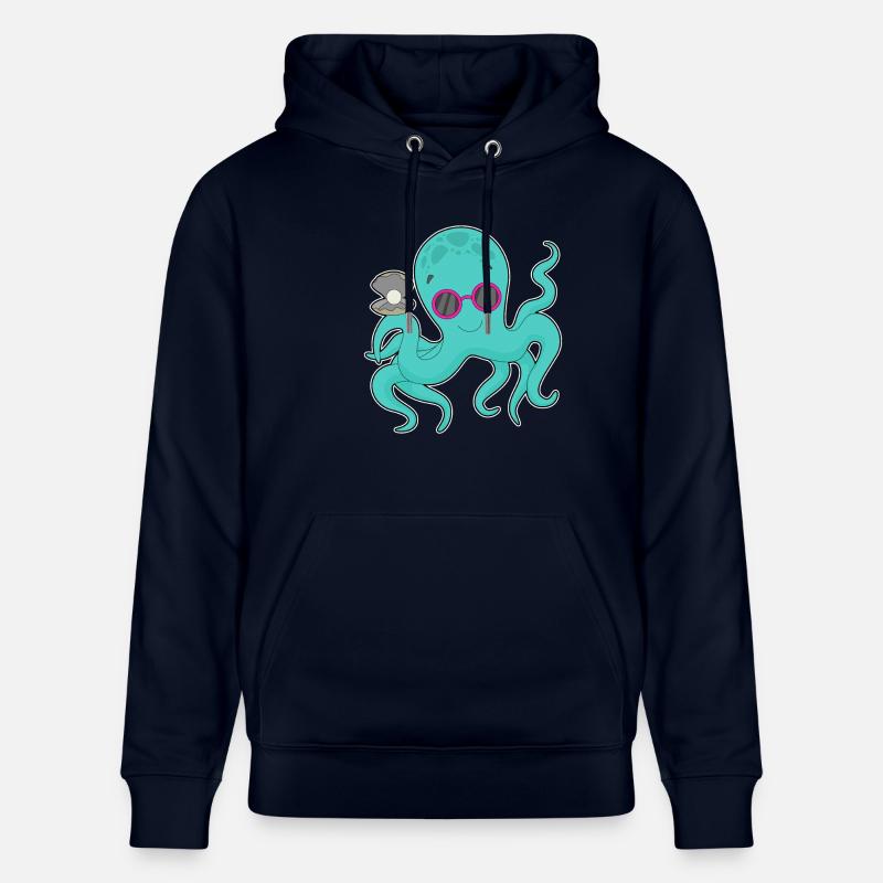 Perle de pieuvre - Sweat à capuche bio CRUISER Stanley/Stella Unisexe - marine