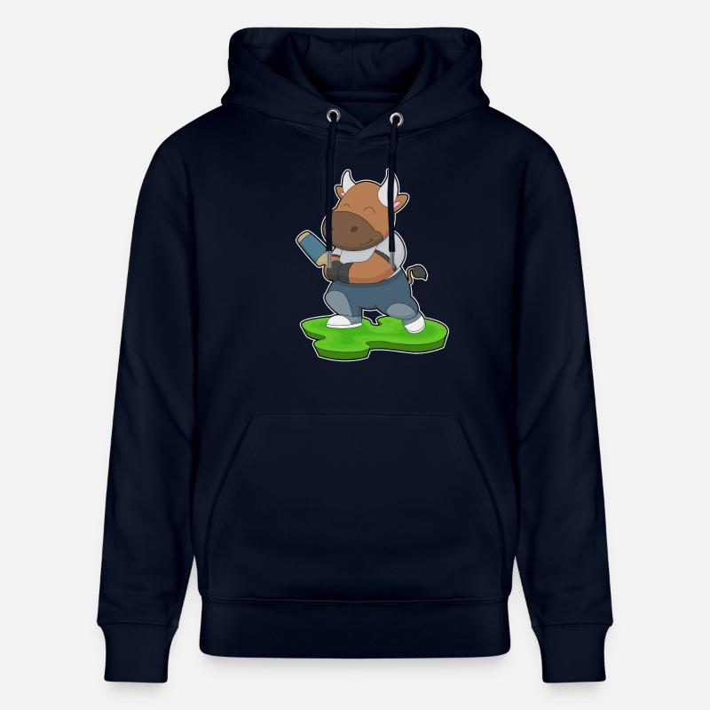 Bull Cricket Batte de cricket - Sweat à capuche bio CRUISER Stanley/Stella Unisexe - marine