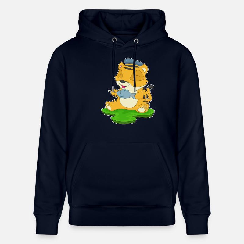Poisson pêcheur tigre - Sweat à capuche bio CRUISER Stanley/Stella Unisexe - marine