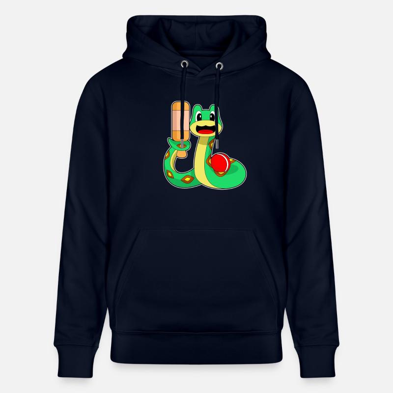 Serpent Cricket Batte de cricket - Sweat à capuche bio CRUISER Stanley/Stella Unisexe - marine