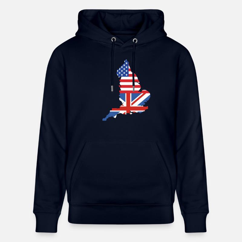 Angleterre Anglais - Sweat à capuche bio CRUISER Stanley/Stella Unisexe - marine