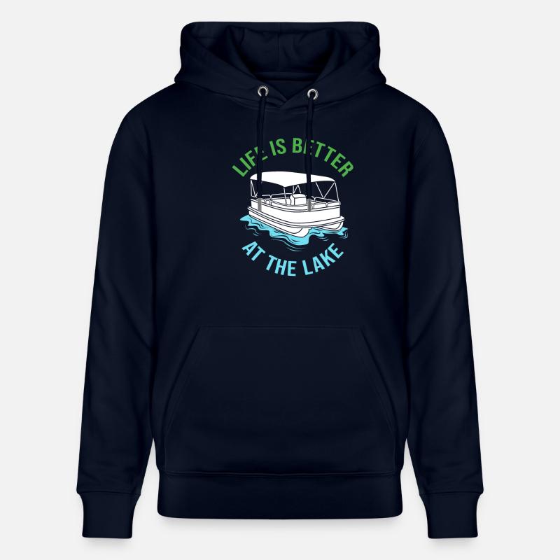 Bateau ponton Bateau Bateaux - Sweat à capuche bio CRUISER Stanley/Stella Unisexe - marine