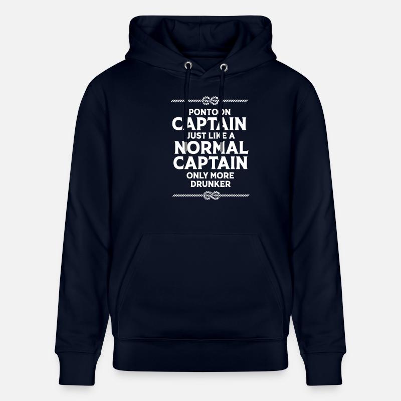 Pontonboot Boot Boote - Stanley/Stella Unisex Bio-Hoodie CRUISER  - Navy