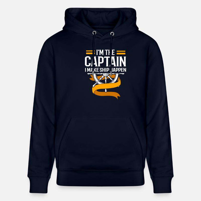 Pontonboot Boot Boote - Stanley/Stella Unisex Bio-Hoodie CRUISER  - Navy