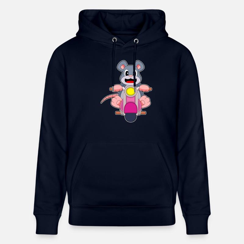 Moto souris - Sweat à capuche bio CRUISER Stanley/Stella Unisexe - marine