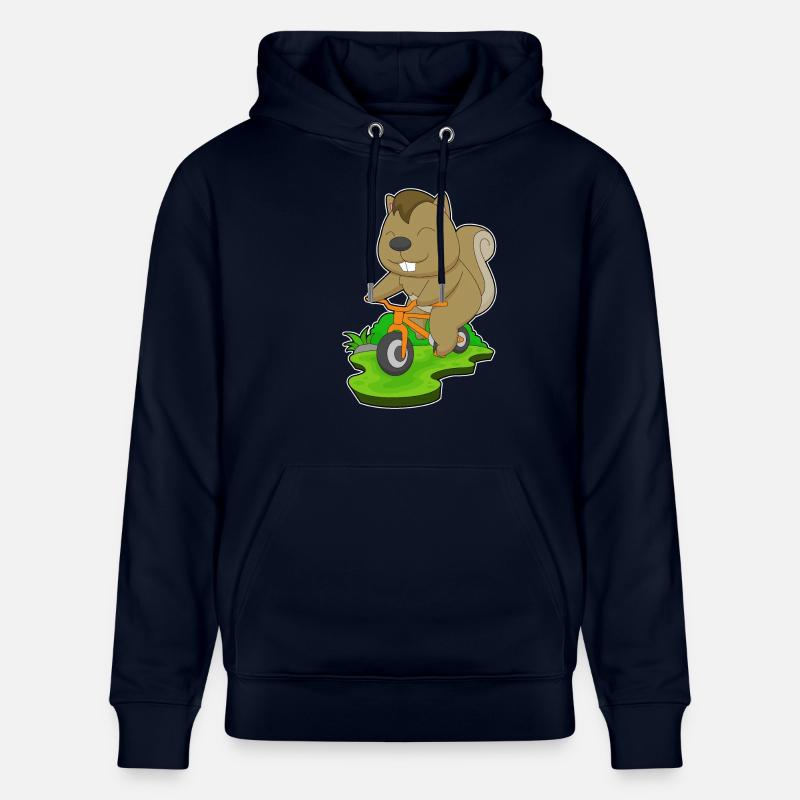 Vélo écureuil - Sweat à capuche bio CRUISER Stanley/Stella Unisexe - marine