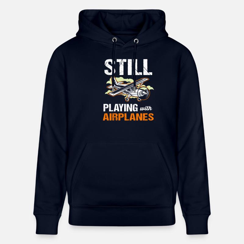 Pilot Flugzeug - Stanley/Stella Unisex Bio-Hoodie CRUISER  - Navy
