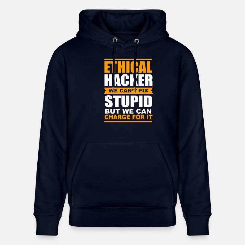 Cybersecurity Cyber Programmierer Hacker - Stanley/Stella Unisex Bio-Hoodie CRUISER  - Navy