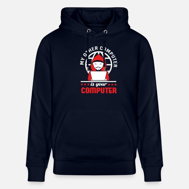 Cybersecurity Cyber Programmer Hacker - Stanley/Stella CRUISER Unisex Organic Hoodie - navy