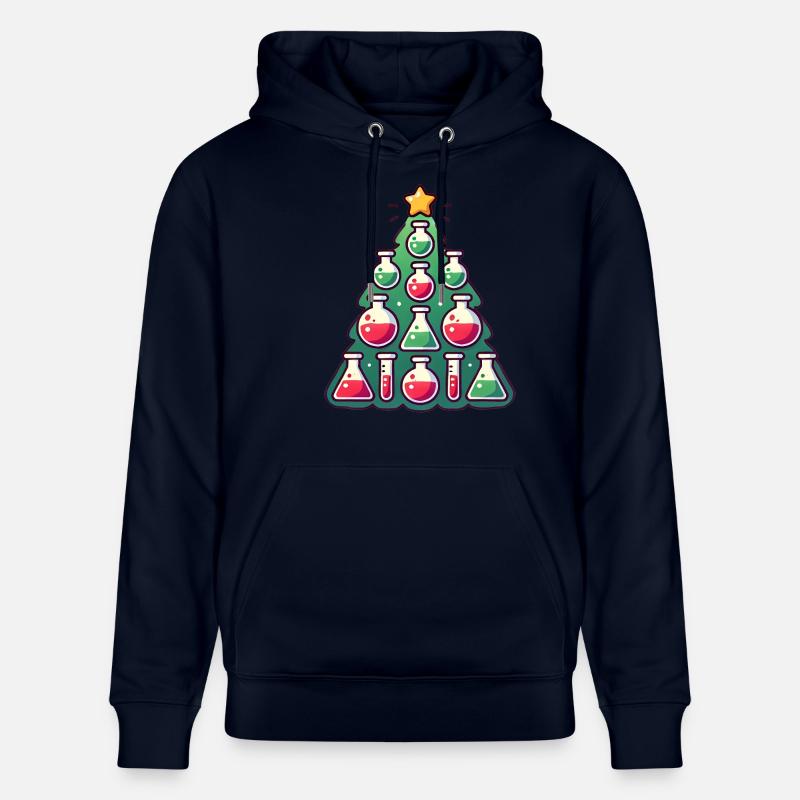Chimie Conception d’arbre de Noël - Sweat à capuche bio CRUISER Stanley/Stella Unisexe - marine