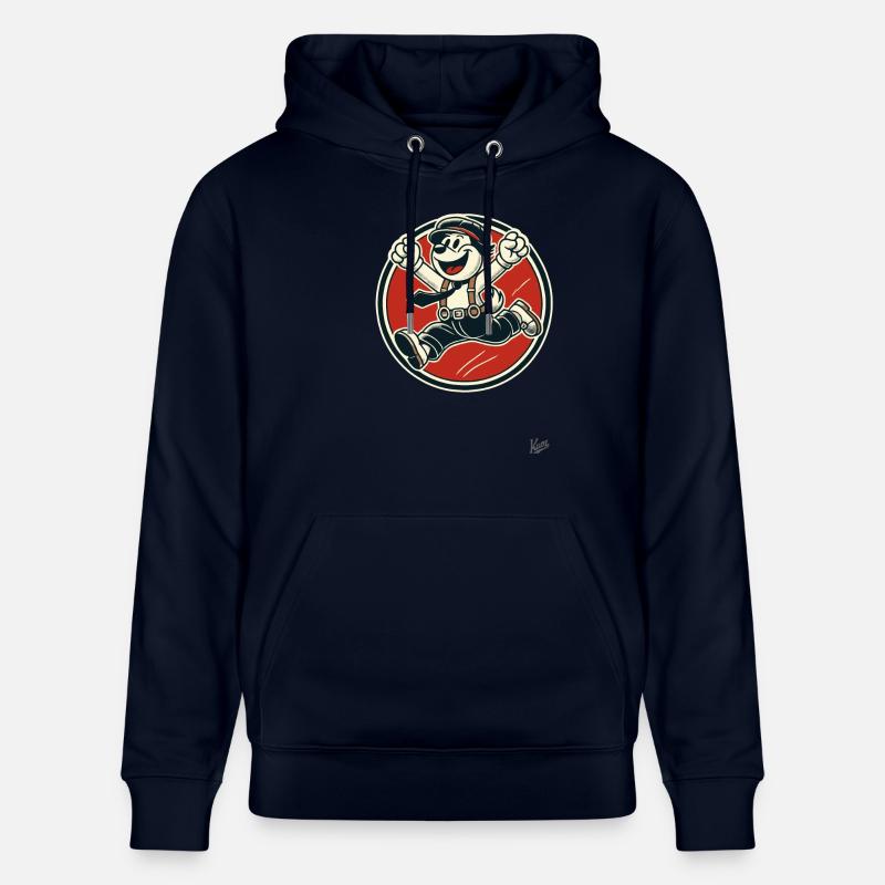 Chien rétro joyeux garçon - Sweat à capuche bio CRUISER Stanley/Stella Unisexe - marine