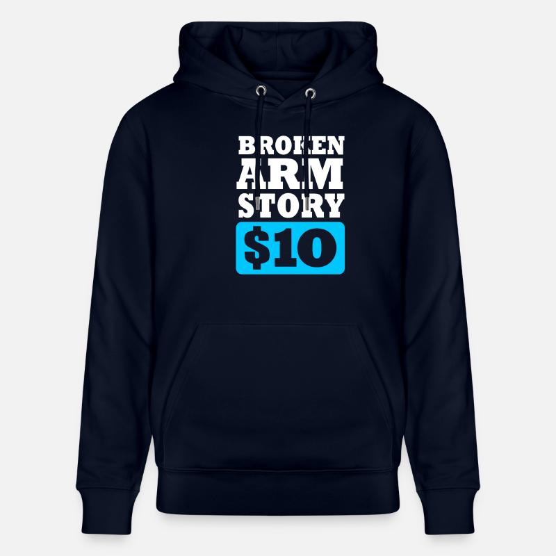 Gebrochener Arm Knochen Knochenbruch - Stanley/Stella Unisex Bio-Hoodie CRUISER  - Navy