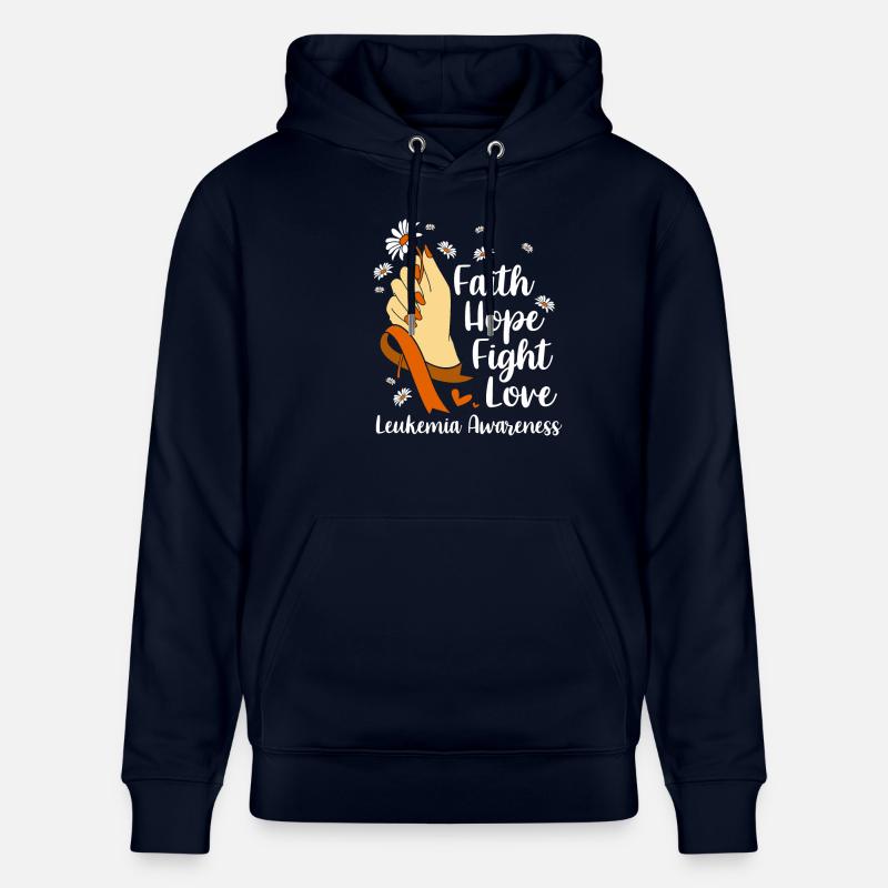 Sensibilisation à la leucémie - Sweat à capuche bio CRUISER Stanley/Stella Unisexe - marine