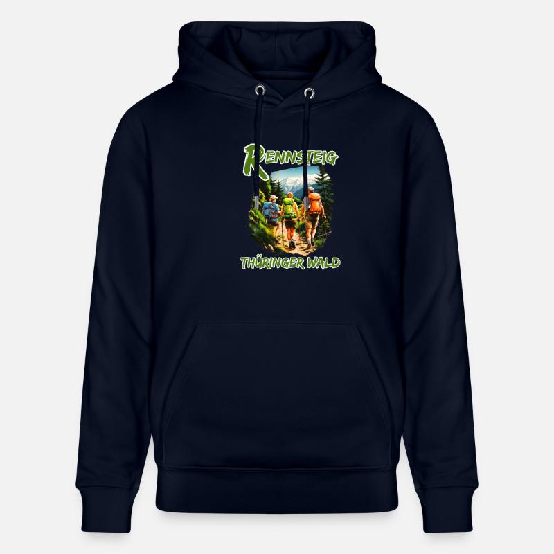 Rennsteig-Forêt de Thuringe-Thuringe - Sweat à capuche bio CRUISER Stanley/Stella Unisexe - marine