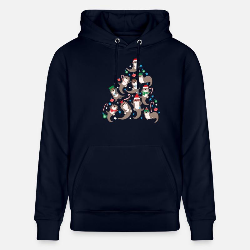 Arbre de Noël loutre - Sweat à capuche bio CRUISER Stanley/Stella Unisexe - marine