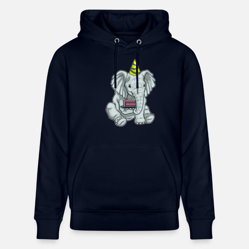 Gâteau éléphant - Sweat à capuche bio CRUISER Stanley/Stella Unisexe - marine