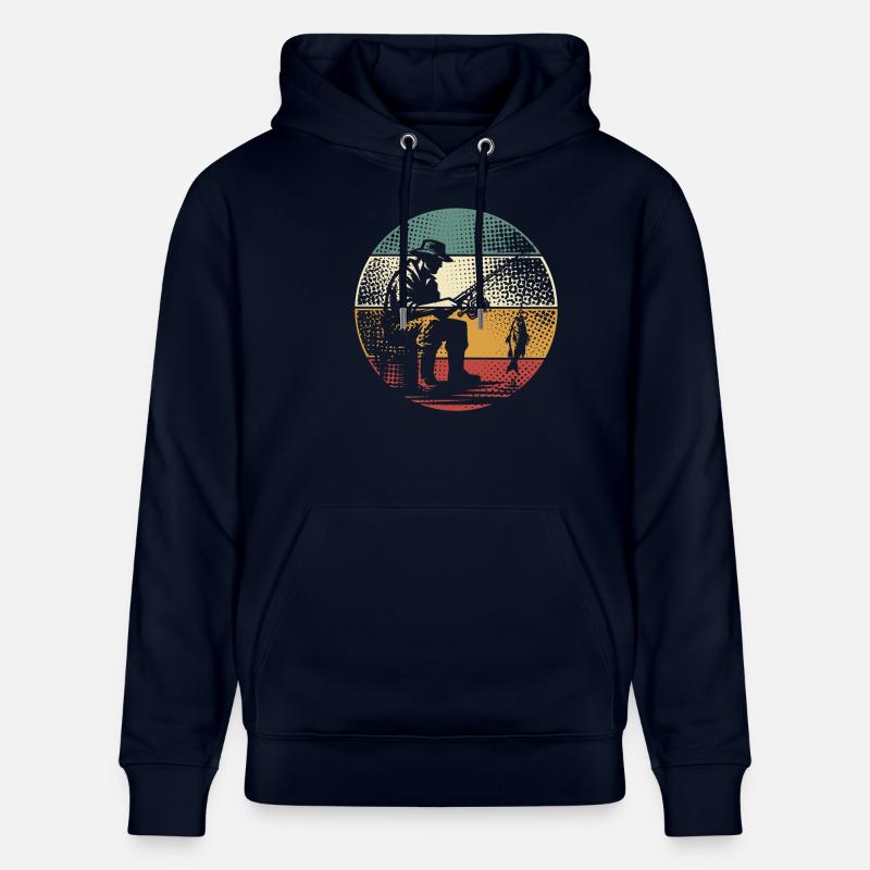 Pêche Pêcheurs Pêche - Sweat à capuche bio CRUISER Stanley/Stella Unisexe - marine