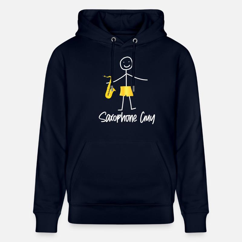 Saxophone Saxophone Guy - Sweat à capuche bio CRUISER Stanley/Stella Unisexe - marine