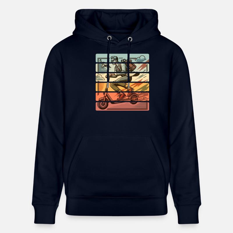 E-Scooter E-Roller Tretroller - Stanley/Stella Unisex Bio-Hoodie CRUISER  - Navy