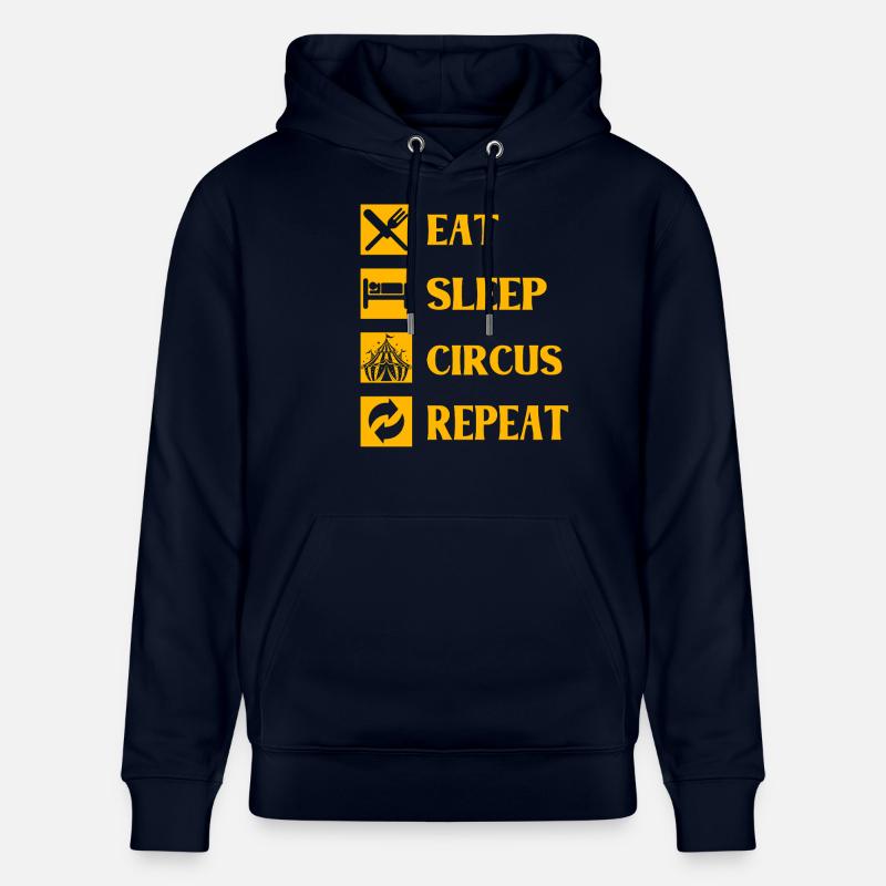 Manger dormir Circus Répéter - Sweat à capuche bio CRUISER Stanley/Stella Unisexe - marine