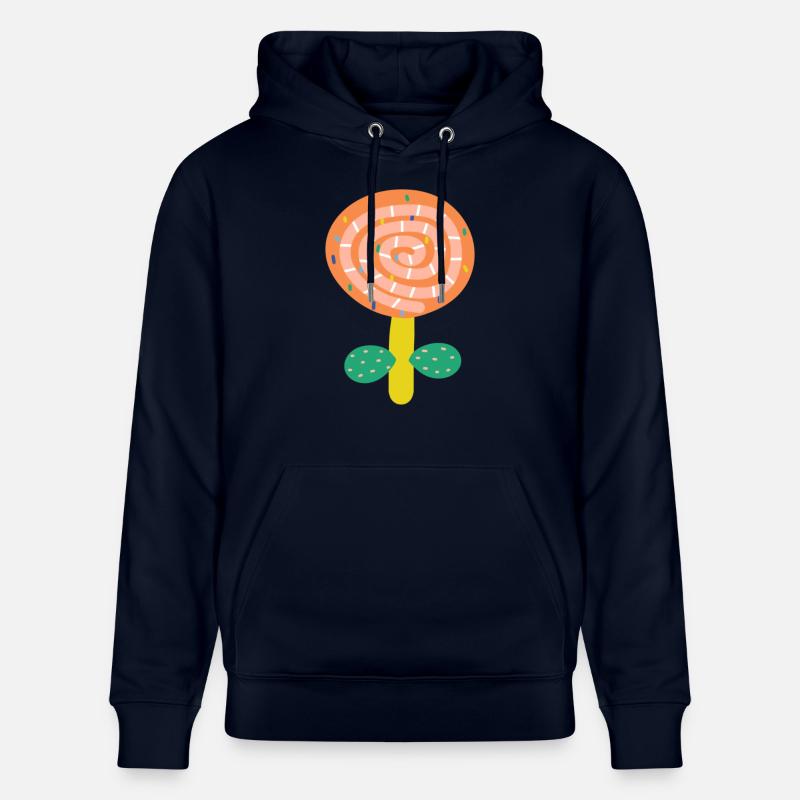 Petite fleur rouge - Sweat à capuche bio CRUISER Stanley/Stella Unisexe - marine