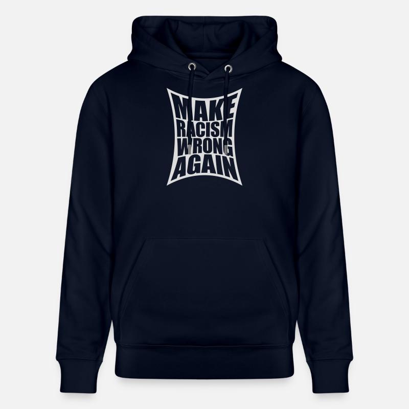 Rendre le racisme répréhensible - Sweat à capuche bio CRUISER Stanley/Stella Unisexe - marine