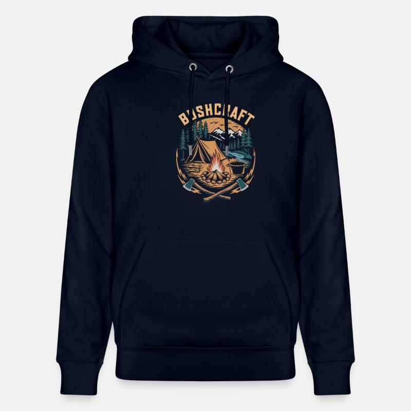 Bushcraft - Sweat à capuche bio CRUISER Stanley/Stella Unisexe - marine