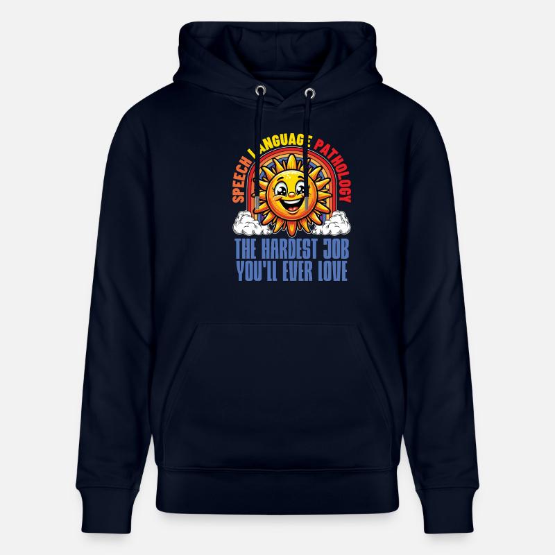 Speech Therapy Speech Language Physiotherapist - Stanley/Stella Unisex Bio-Hoodie CRUISER - Navy