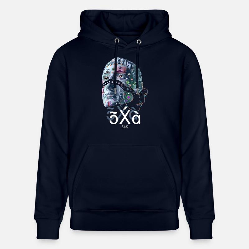Triste triste graphique - Sweat à capuche bio CRUISER Stanley/Stella Unisexe - marine
