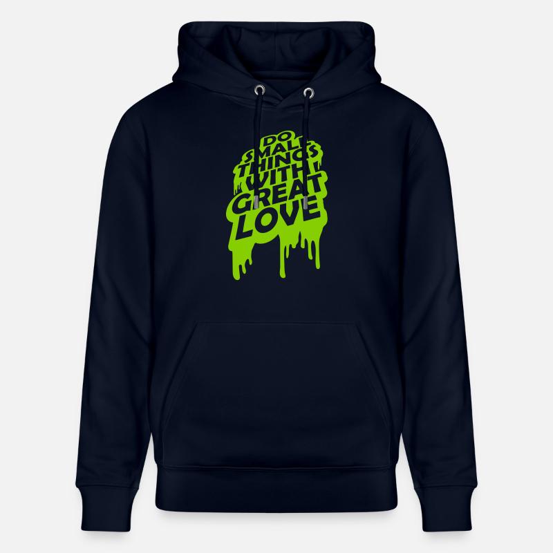 Zitat do small things - Stanley/Stella Unisex Bio-Hoodie CRUISER  - Navy