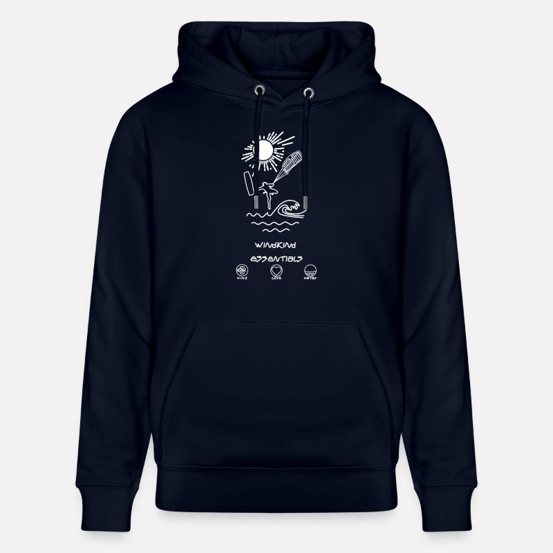 Les incontournables du KITESURF - Sweat à capuche bio CRUISER Stanley/Stella Unisexe - marine
