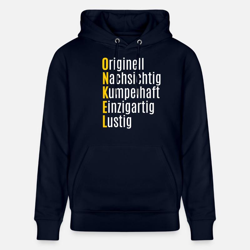 Bester Onkel Geschenk lustige Geschenkidee - Stanley/Stella Unisex Bio-Hoodie CRUISER  - Navy